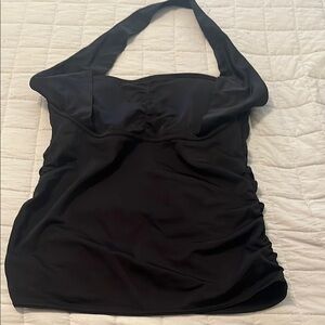 Tankini- Black Halter Top